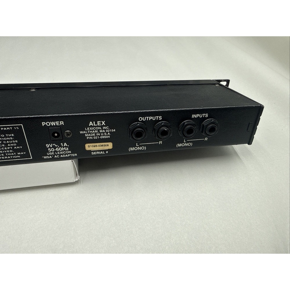 lexicon alex digital effects processor - Picture 7 of 8